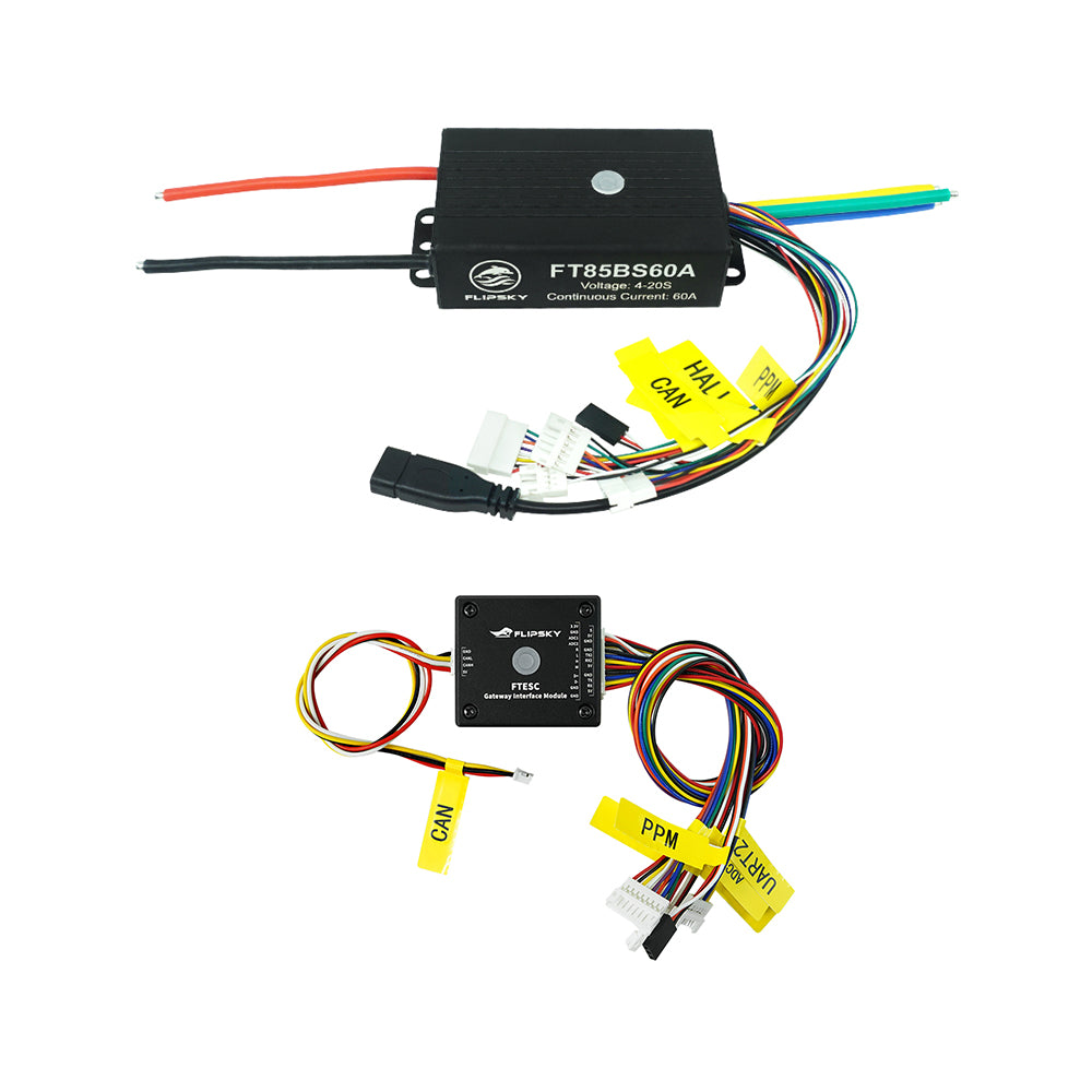 FLIPSKY FT85BS60A ESC 84V 60A With Aluminum Case NON-VESC For Electric Skateboard / Electric Scooter / Ebike Speed Controller / Electric Motorcycle / Robotics