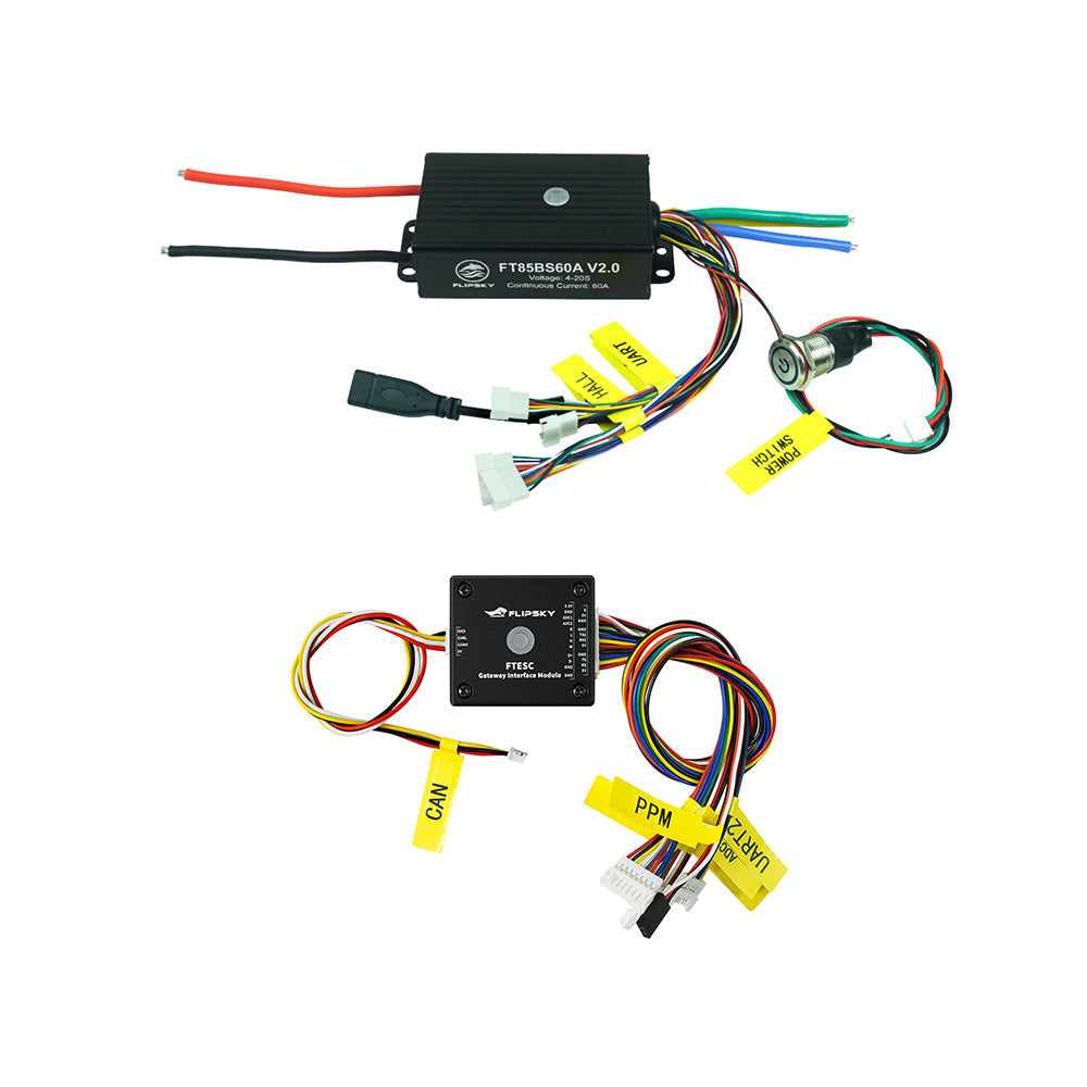 FLIPSKY FT85BS60A V2.0  84V 60A ESC With Aluminum Case NON-VESC For Electric Skateboard / Electric Scooter / Ebike Speed Controller / Electric Motorcycle / Robotics