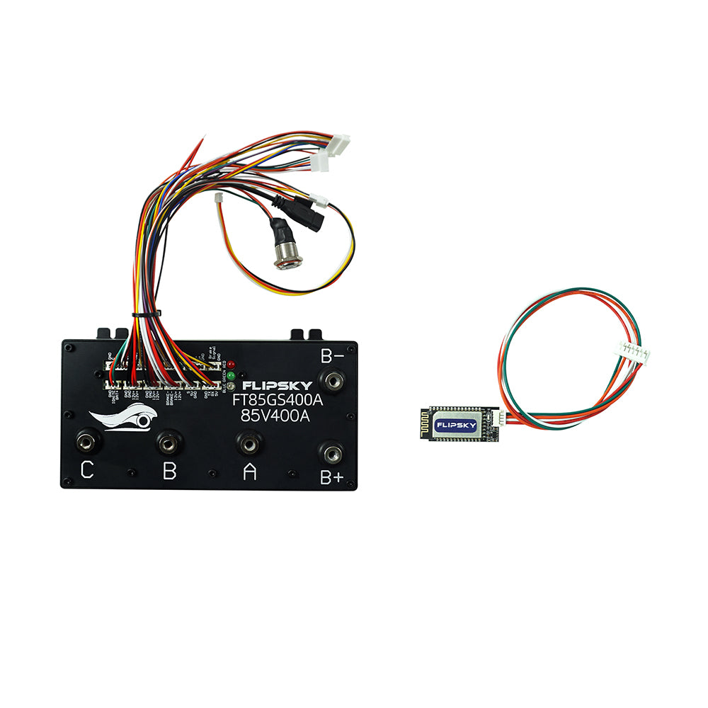 Flipsky FT85GS400A ESC 85V 400A With Aluminum Enclosure Support PWM Variable Frequency Control And Brake Signal NON-VESC For Electric Skateboard / Electric Scooter / Ebike Speed Controller / Electric Motorcycle / Robotics