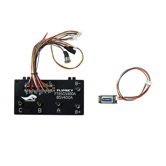 Flipsky FT85GS400A ESC 85V 400A With Aluminum Enclosure Support PWM Variable Frequency Control And Brake Signal NON-VESC For Electric Skateboard / Electric Scooter / Ebike Speed Controller / Electric Motorcycle / Robotics