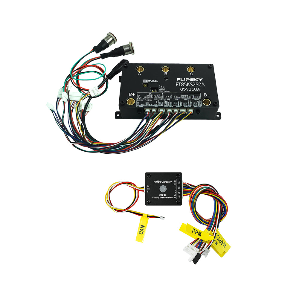 FLIPSKY FT85KS250A 85V 250A ESC supports ordinary upgrade switches and smart switches NON-VESC For Electric Skateboard / Electric Scooter / Ebike Speed Controller / Electric Motorcycle / Robotics