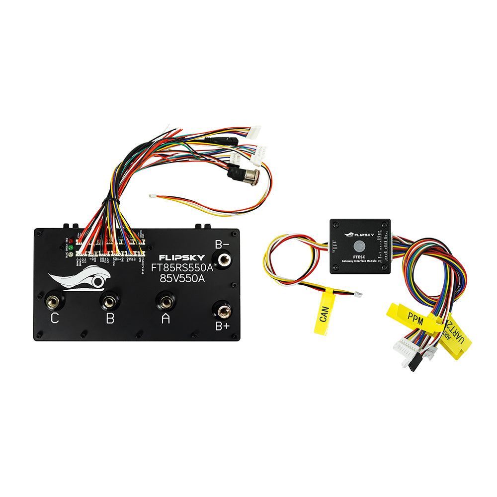 Flipsky FT85RS550A 85V 550A With Aluminum Enclosure Support PWM Variable Frequency Control And Brake Signal NON-VESC For Electric Skateboard /Ebike Speed Controller / Electric Scooter / Electric Motorcycle / Robotics