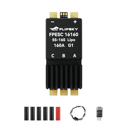Flipsky FPESC 5S-16S 160A with AM32 Firmware for  For 3D Aircraft, RC Cars & Drones
