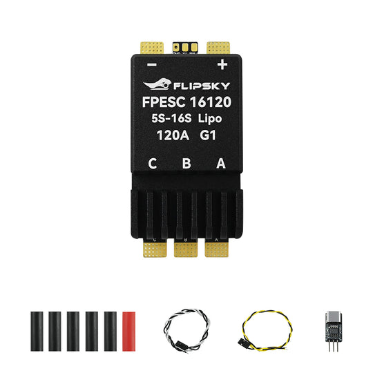 Flipsky FPESC 5S-16S 120A  G1 with AM32 Firmware for For 3D Aircraft, RC Cars & Drones