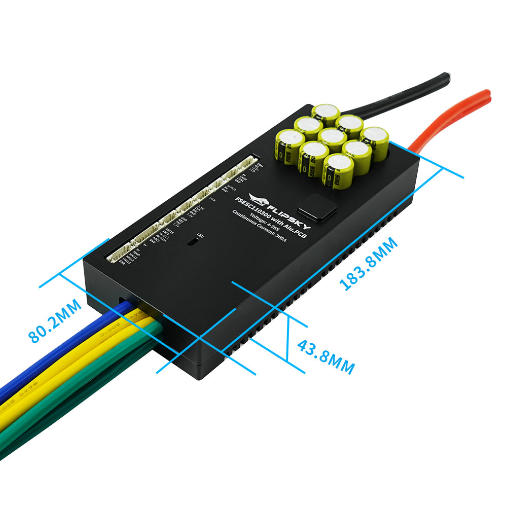 Flipsky FSESC 110300 High Voltage 110V 300A With Aluminum PCB Based on VESC For Fighting Robot Surfboard AGV Robot/Electric Scooter/Electric Motorcycle