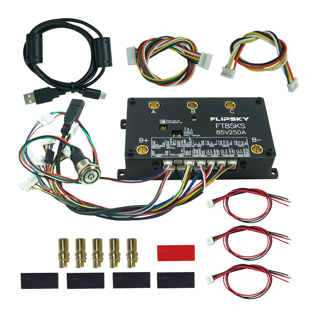 Flash Deals FLIPSKY FT85KS 85V 250A ESC supports ordinary upgrade switches and smart switches NON-VESC For Electric Skateboard / Scooter / Ebike Speed Controller / Electric Motorcycle / Robotics