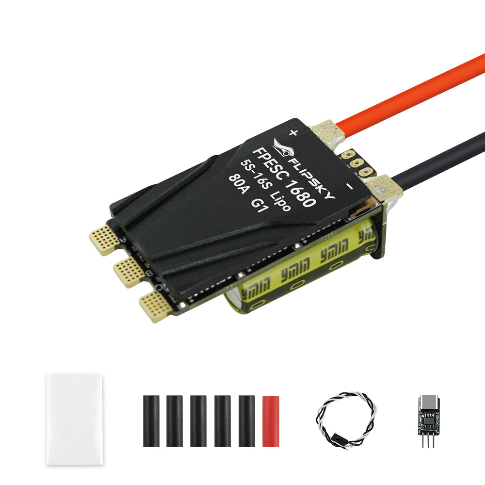 Flipsky  FSESC 1680 G1 80A AM32 Variable PWM Supports Reverse Rotation For FPV Racing Drone / RC model cars / 3D airplane
