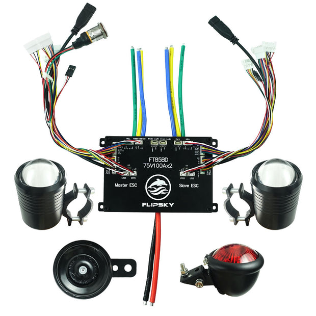 FLIPSKY FT85BD Dual ESC With Aluminum Case NON-VESC For Electric Skateboard / Scooter / Ebike Speed Controller / Electric Motorcycle / Robotics - FLIPSKY