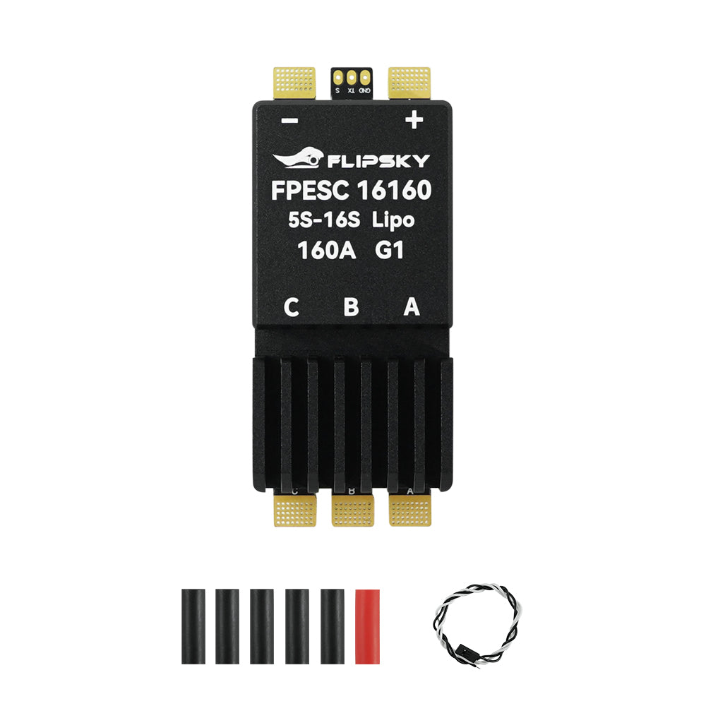 Flipsky FPESC 5S-16S 160A with AM32 Firmware for  For 3D Aircraft, RC Cars & Drones