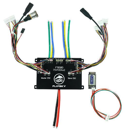 FT85BD Dual ESC 84V 200A With Aluminum Case NON-VESC For Electric Skateboard / Scooter / Ebike Speed Controller / Electric Motorcycle / Robotics