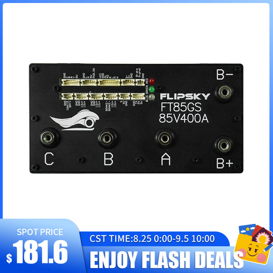 Flash Deal Flipsky FT85GS ESC 85V 400A With Aluminum Enclosure Support PWM Variable Frequency Control And Brake Signal NON-VESC For Electric Skateboard / Electric Scooter / Ebike Speed Controller / Electric Motorcycle / Robotics