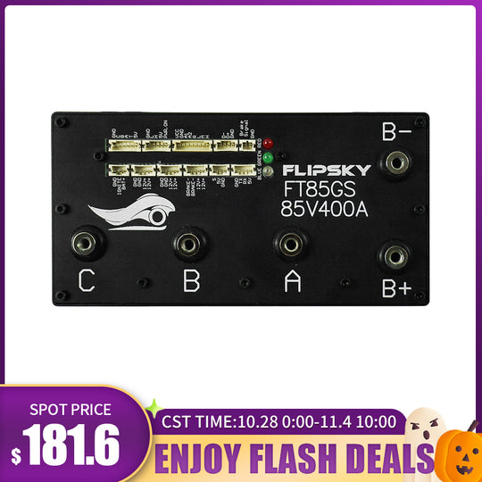 Flash Deals Flipsky FT85GS ESC 85V 400A With Aluminum Enclosure Support PWM Variable Frequency Control And Brake Signal NON-VESC For Electric Skateboard / Electric Scooter / Ebike Speed Controller / Electric Motorcycle / Robotics