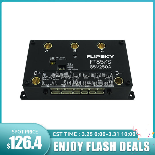 FLIPSKY FT85KS 85V 250A ESC supports ordinary upgrade switches and smart switches NON-VESC For Electric Skateboard / Electric Scooter / Ebike Speed Controller / Electric Motorcycle / Robotics