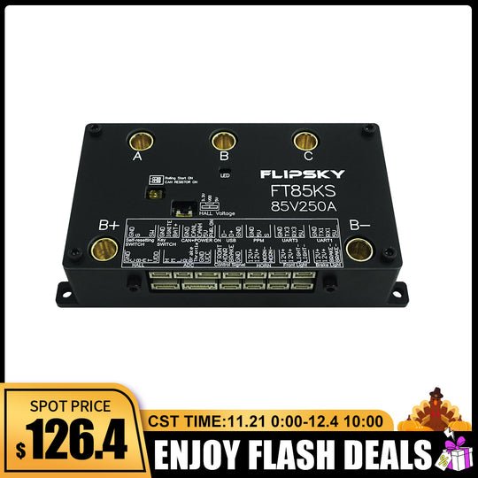 FLIPSKY FT85KS 85V 250A ESC supports ordinary upgrade switches and smart switches NON-VESC For Electric Skateboard / Electric Scooter / Ebike Speed Controller / Electric Motorcycle / Robotics