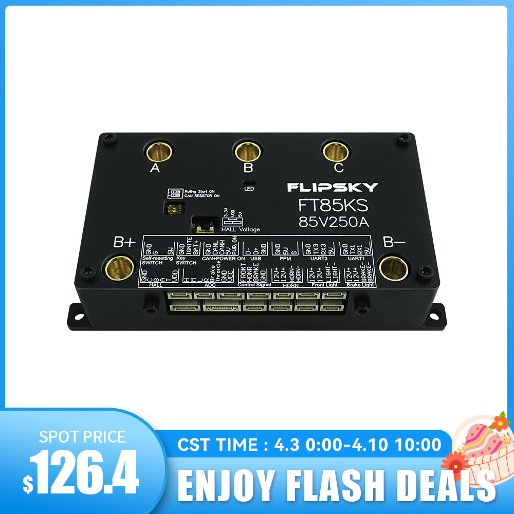 FLIPSKY FT85KS 85V 250A ESC supports ordinary upgrade switches and smart switches NON-VESC For Electric Skateboard / Electric Scooter / Ebike Speed Controller / Electric Motorcycle / Robotics