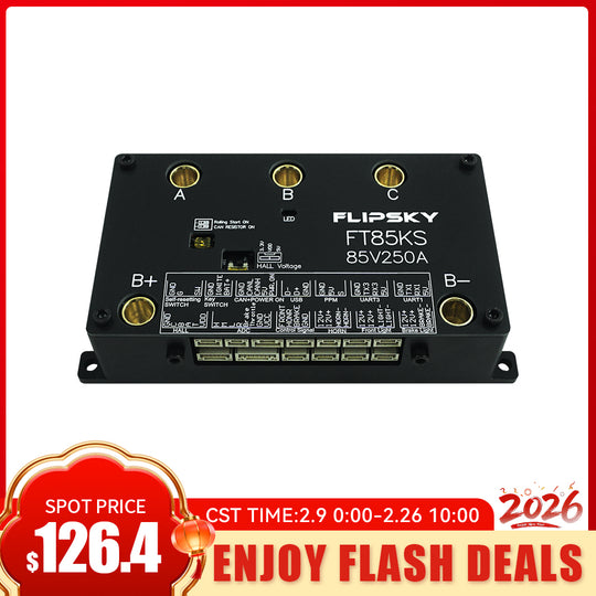 FLIPSKY FT85KS 85V 250A ESC supports ordinary upgrade switches and smart switches NON-VESC For Electric Skateboard / Electric Scooter / Ebike Speed Controller / Electric Motorcycle / Robotics