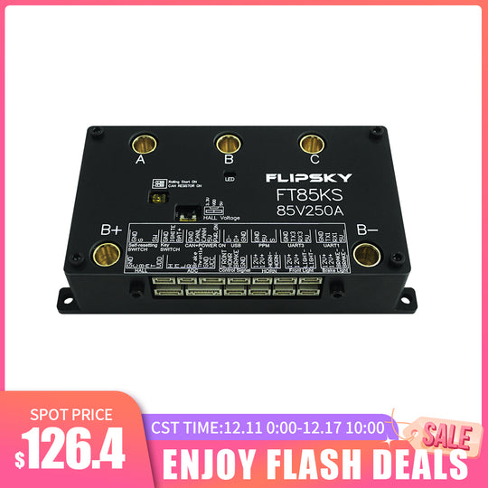 FLIPSKY FT85KS 85V 250A ESC supports ordinary upgrade switches and smart switches NON-VESC For Electric Skateboard / Electric Scooter / Ebike Speed Controller / Electric Motorcycle / Robotics