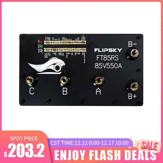 Flipsky FT85RS 85V 550A With Aluminum Enclosure Support PWM Variable Frequency Control And Brake Signal NON-VESC For Electric Skateboard /Ebike Speed Controller / Electric Scooter / Electric Motorcycle / Robotics