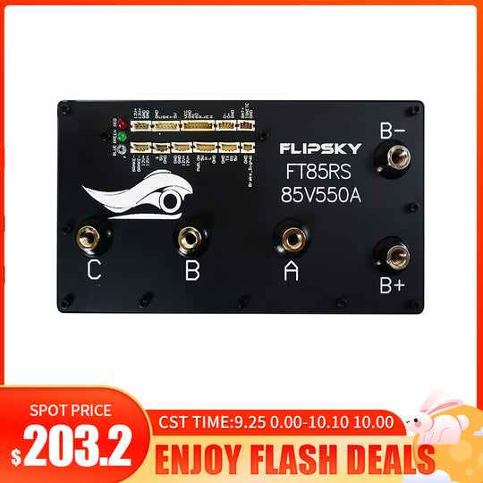 Flash Deals Flipsky FT85RS 85V 550A With Aluminum Enclosure Support PWM Variable Frequency Control And Brake Signal NON-VESC For Electric Skateboard /Ebike Speed Controller / Electric Scooter / Electric Motorcycle / Robotics