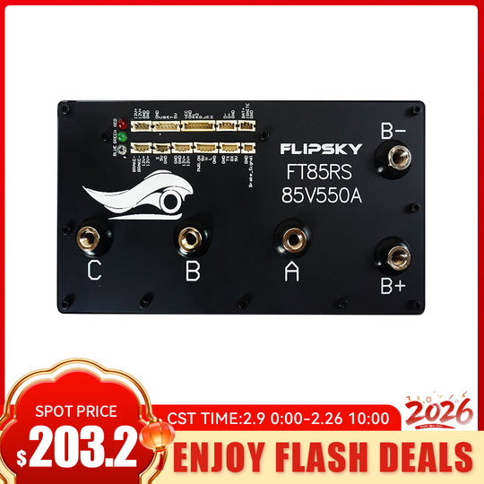Flipsky FT85RS 85V 550A With Aluminum Enclosure Support PWM Variable Frequency Control And Brake Signal NON-VESC For Electric Skateboard /Ebike Speed Controller / Electric Scooter / Electric Motorcycle / Robotics