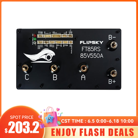 Flash Deals Flipsky FT85RS 85V 550A With Aluminum Enclosure Support PWM Variable Frequency Control And Brake Signal NON-VESC For Electric Skateboard /Ebike Speed Controller / Electric Scooter / Electric Motorcycle / Robotics