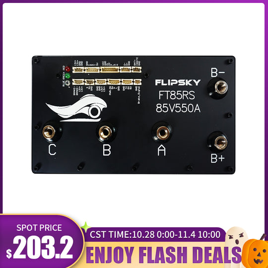 Flash Deals Flipsky FT85RS 85V 550A With Aluminum Enclosure Support PWM Variable Frequency Control And Brake Signal NON-VESC For Electric Skateboard /Ebike Speed Controller / Electric Scooter / Electric Motorcycle / Robotics