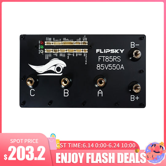 Flash Deals Flipsky FT85RS 85V 550A With Aluminum Enclosure Support PWM Variable Frequency Control And Brake Signal NON-VESC For Electric Skateboard /Ebike Speed Controller / Scooter / Electric Motorcycle / Robotics