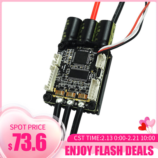 Flash Deals FLIPSKY Mini V6 MK5 With Power Button base on VESC_6_MK5 With Aluminum Anodized Heat Sink