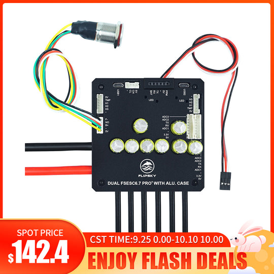 Flash Deals Flipsky Dual FSESC6.7 Plus based on VESC6 With Power Button