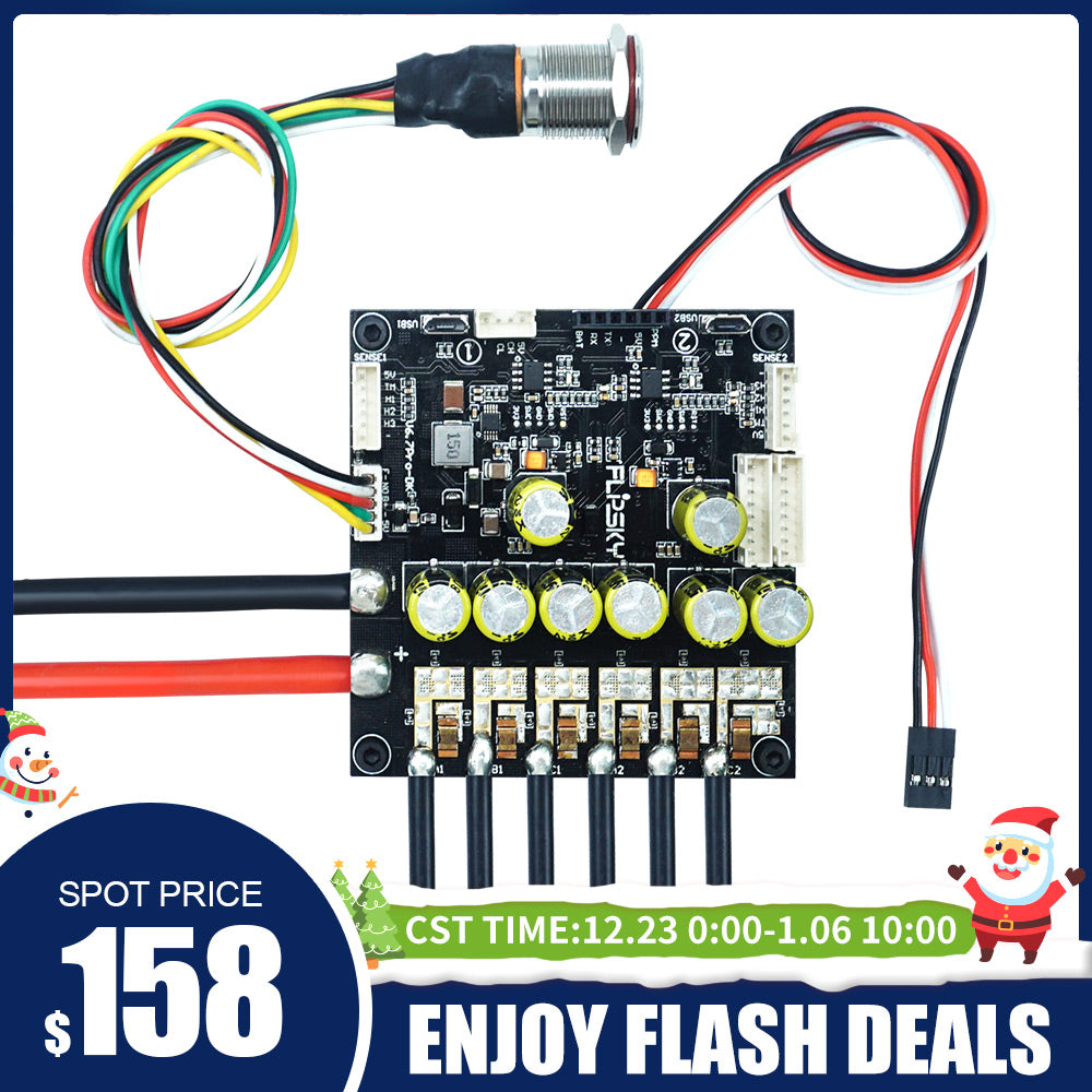 Flash Deals Flipsky Dual FSESC6.7 Plus based on VESC6 With Power Button