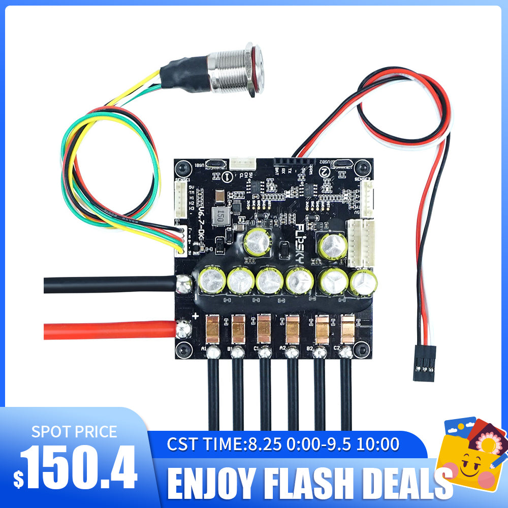 Flash Deals Flipsky Dual FSESC6.7 Plus based on VESC6 With Power Button
