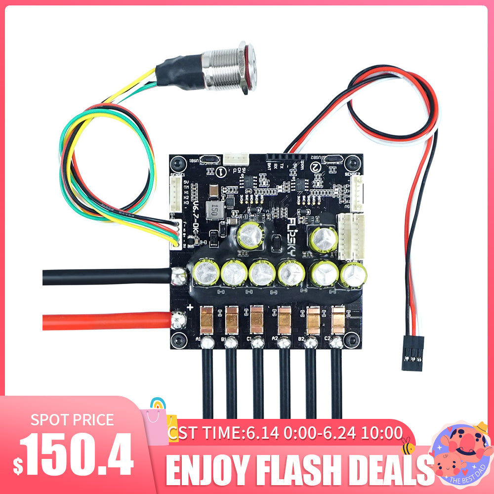 Flash Deals Flipsky Dual FSESC6.7 Plus based on VESC6 With Power Button