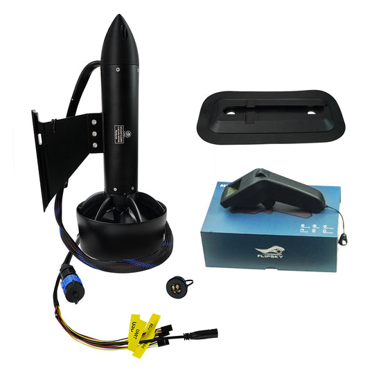 Flipsky Brushless Motor 65220 6000W Round With Thread Shaft Integrated ESC Waterproof Underwater Thruster electric boat thruster for ROV RC Boat /Jet boards /Outboard motor / Drive boat jet