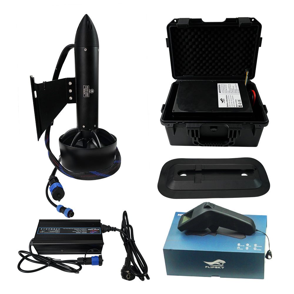 Flipsky Brushless Motor 65220 6000W Round With Thread Shaft Integrated ESC Waterproof Underwater Thruster electric boat thruster for ROV RC Boat /Jet boards /Outboard motor / Drive boat jet