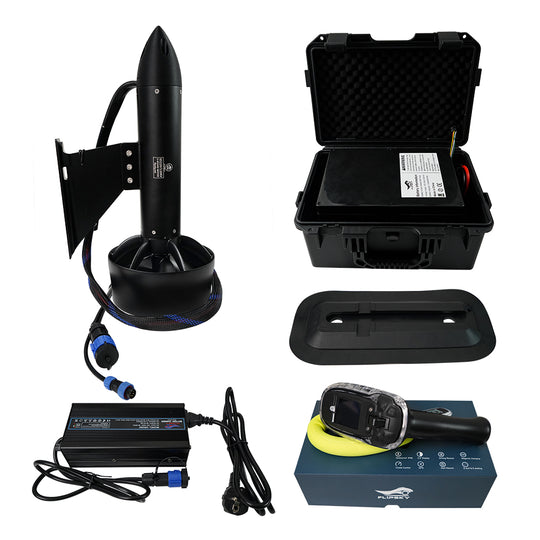 Flipsky Brushless Motor 65220 6000W Round With Thread Shaft Integrated ESC Waterproof Underwater Thruster electric boat thruster for ROV RC Boat /Jet boards /Outboard motor / Drive boat jet