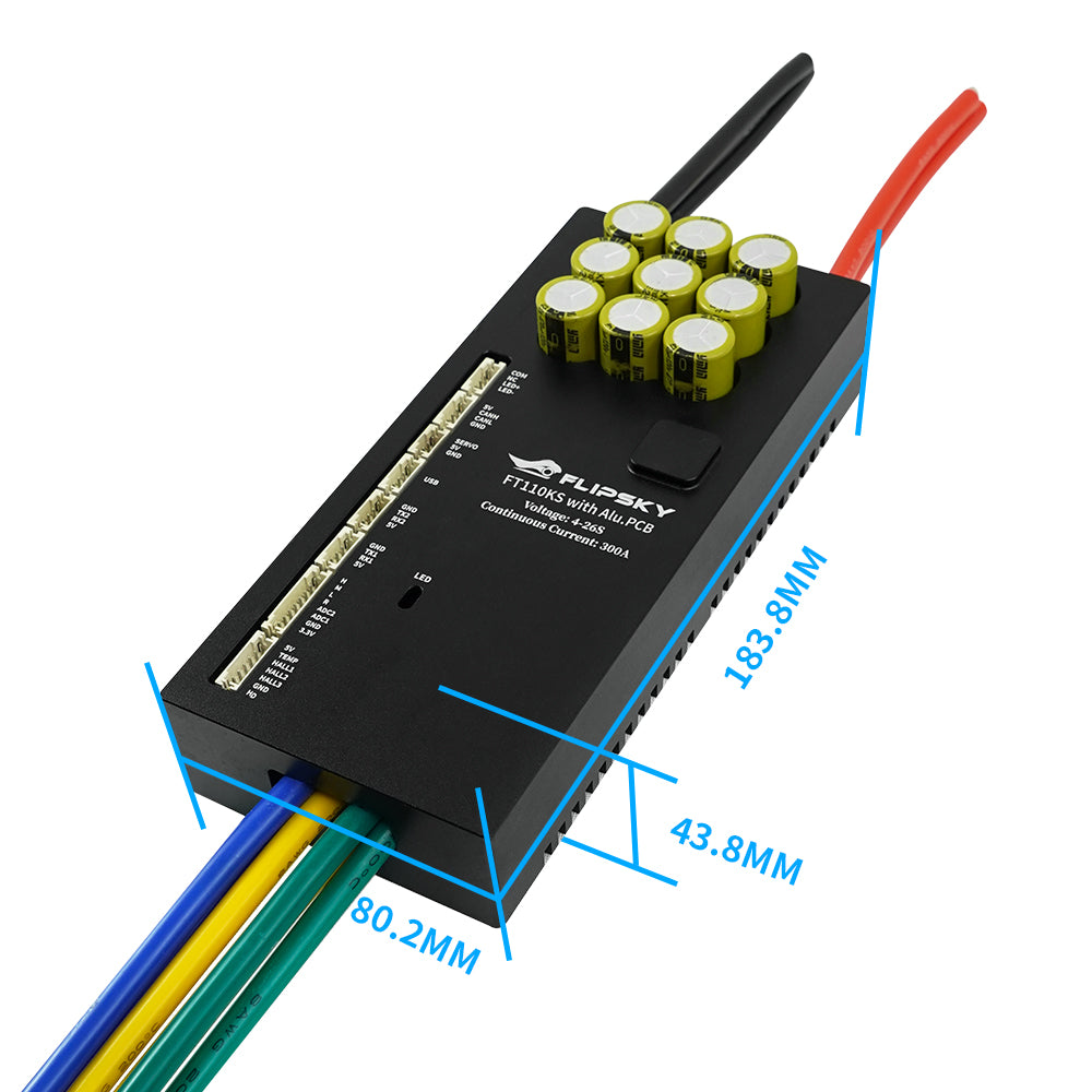 Flipsky FT110KS High Voltage ESC 110V 300A With Aluminum PCB NON-VESC For Electric Skateboard / Electric Scooter / Ebike Speed Controller / Electric Motorcycle / Robotics