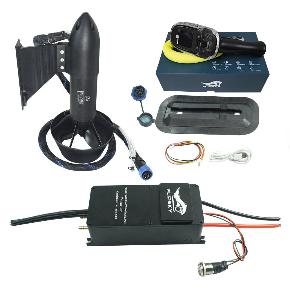 Flipsky Brushless Motor 65161 6000W  Waterproof Underwater Thruster electric boat thruster for ROV RC Boat /Jet boards /Outboard motor / Drive boat jet