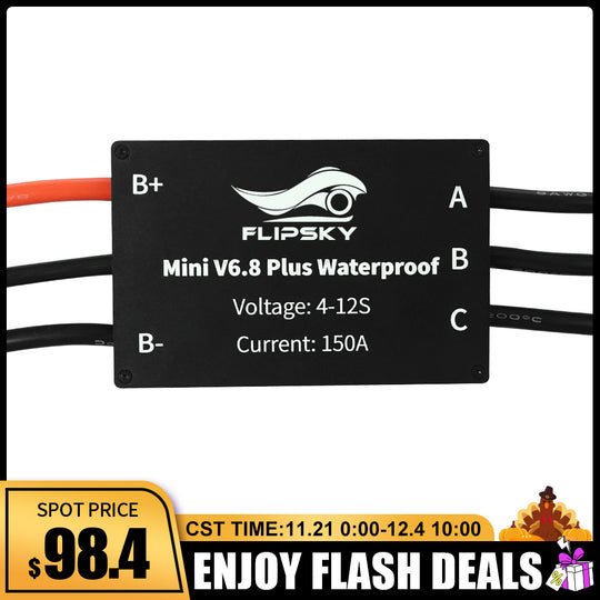 Flipsky IP68 Waterproof ESC Electronic Speed Controller Mini FSESC6.8 Plus based on VESC6 150A for Efoil Ejet / boat esurf