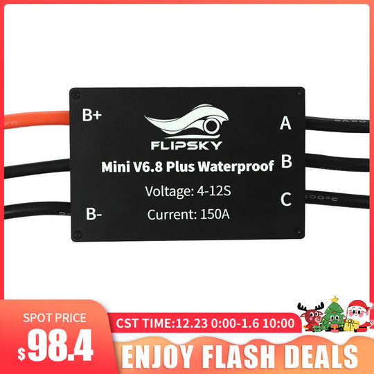Flipsky IP68 Waterproof ESC Electronic Speed Controller Mini FSESC6.8 Plus based on VESC6 150A for Efoil Ejet / boat esurf