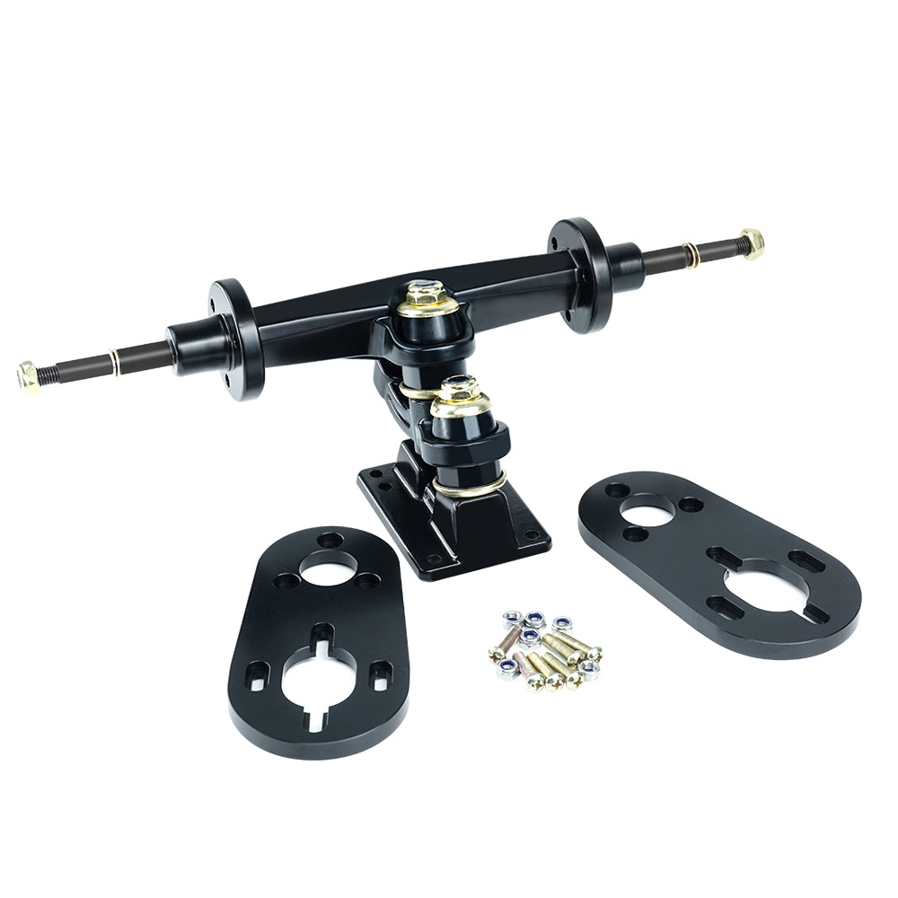Gullwing Trucks Sidewinder II Lot de 2 Trucks Doubles Kingpin pour Skateboard Noir 185 mm Axe 25,4 cm Gullwing Trucks Sidewinder II Lot de 2 Trucks Doubles Kingpin pour Skateboard Noir 185 mm Axe 25,4 cm