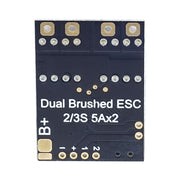 Brushed ESC Dual Way Speed Controller 2S-3S 5AX2 ESC Speed Control For RC Vehicle Car Airplane