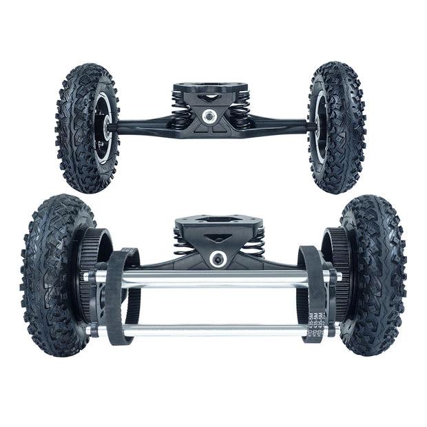 16.5"truck With 8'' Pneumatic All Terrain Mountain Wheels and two belt for DIY off road board/ESK8