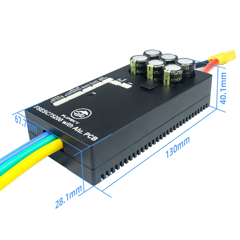 Flipsky 75200 84V High Current With Aluminum PCB Based on VESC For Fighting Robot Surfboard AGV Robot - FLIPSKY