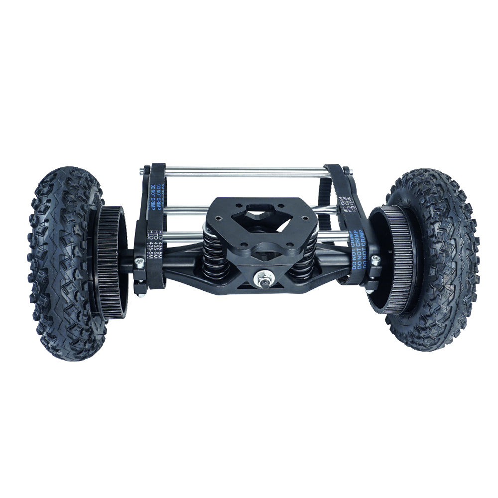 8'' Pneumatic All Terrain Tire Kit with 16.5'' truck and two battle hardened belt motor for DIY off road board - FLIPSKY