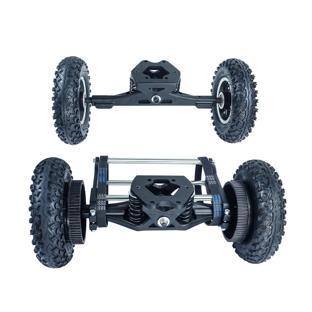 8'' Pneumatic All Terrain Tire Kit with 16.5'' truck and two battle hardened belt motor for DIY off road board - FLIPSKY