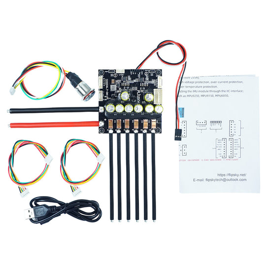 Dual FSESC6.6 6.7 Plus based on VESC6 With Power Button - FLIPSKY