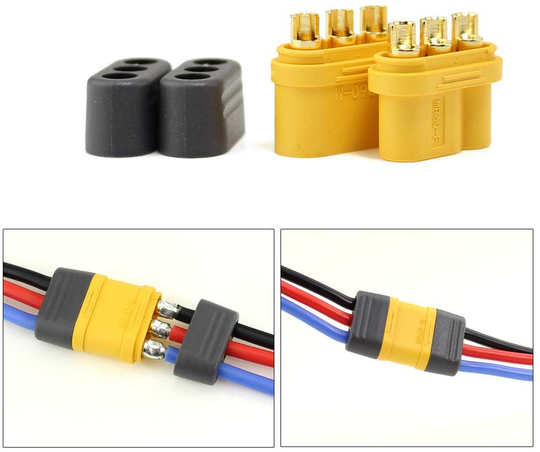 MR60 Connector Plug Female And Male Connector 3.5 Bullet Connector 5 Pairs For RC Model Parts /Motor ESC Connection - FLIPSKY