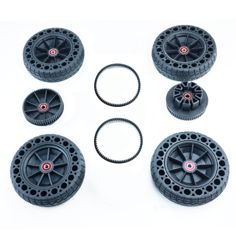 4PCS 6" ATM 150 x 50 All Terrain Honeycomb Wheels With Two Belt For DIY Skateboard - FLIPSKY