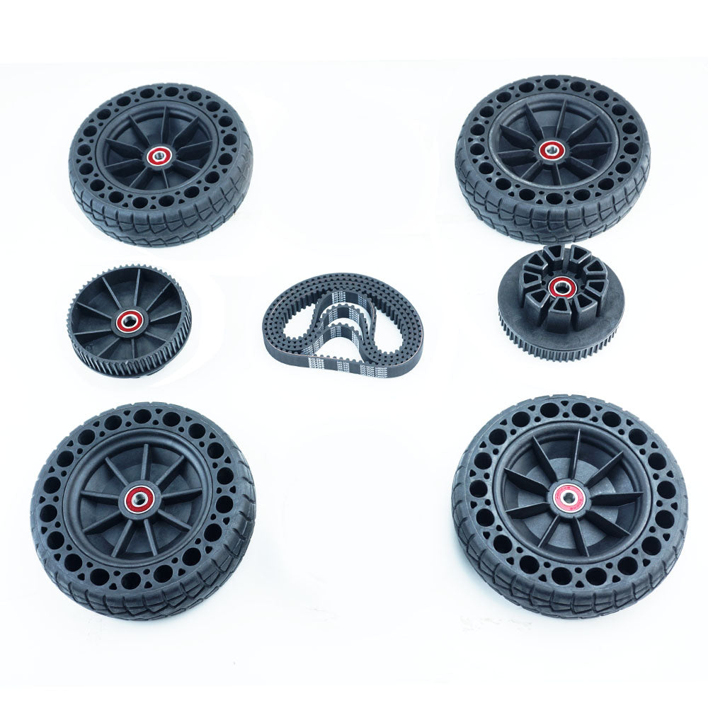 4PCS 6" ATM 150 x 50 All Terrain Honeycomb Wheels With Two Belt For DIY Skateboard - FLIPSKY