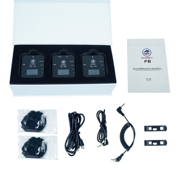 Flipsky F8  UHF Wireless Microphone For Interview / Conference / Business/ Live broadcast